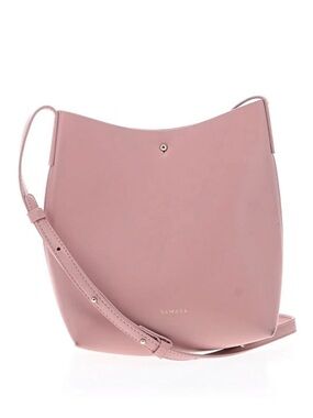 Samara Blush Pink Leather Crossbody Bag